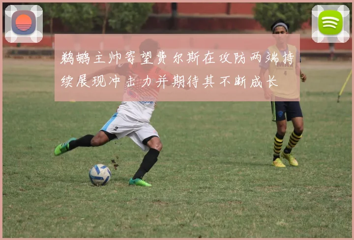 鹈鹕主帅寄望费尔斯在攻防两端持续展现冲击力并期待其不断成长